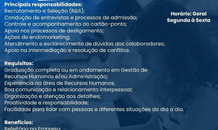 Oportunidade Para Analista De Rh